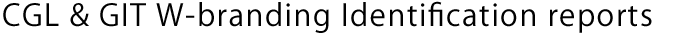 CGL & GIT W-branding