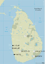 スリランカの地図