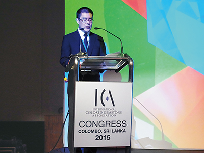 ICA Congressで発表を行う江森所員