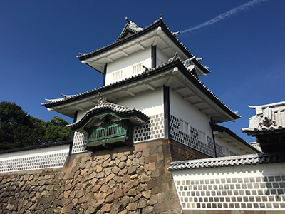 石川県金沢市のシンボル、金沢城石川門