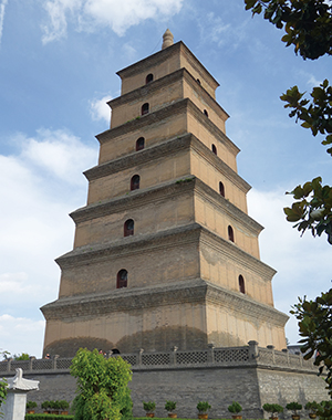唐の時代に建設された大雁塔