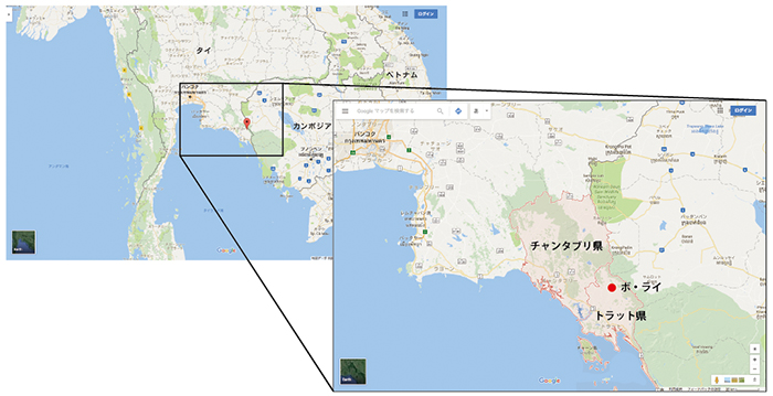 ボ・ライ周辺地図