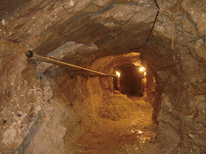 図11：ハニアリー氏の鉱区の坑道