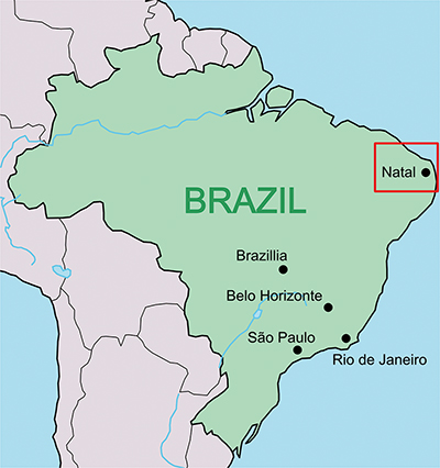図２ − a ブラジルの地図 