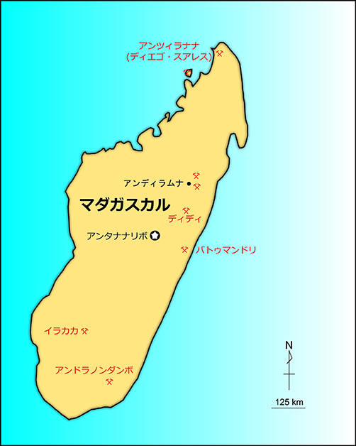 図-4：マダガスカルのルビー＆サファイア鉱床